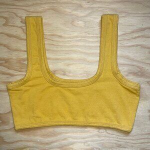 🌻 ARQ WIDE STRAP Bra OCHRE Yellow Bralette SIZE M Good Condition RARE